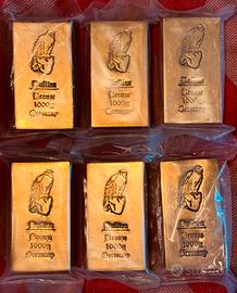 Lingotti bronzo 1 kg fonderie tedesche