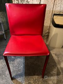 4 sedie rosse