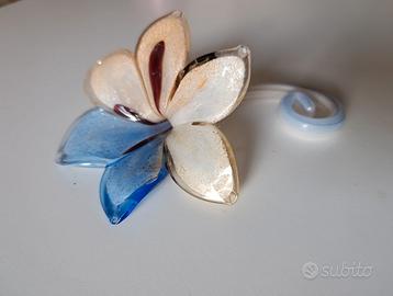 Fiore in vetro di murano