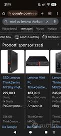 Mini PC Lenovo ThinkCentre M910q: CPU Intel core