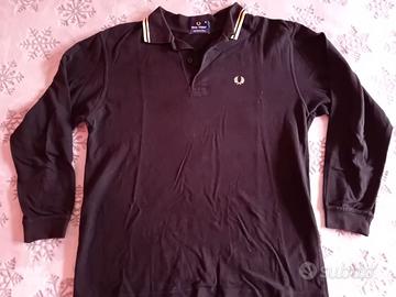Polo maniche lunghe Fred Perry nera M