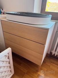 Fasciatoio Stokke in legno bianco