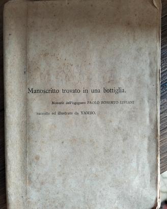 POE MANOSCRITTO TROVATO IN UNA BOTTIGLIA 