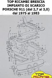 Top ricambi impianto scarico porsche 911 2,7 3,0