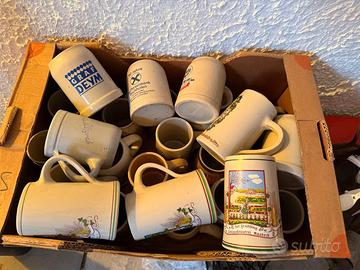 Boccali da birra vintage decorati