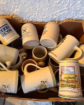Boccali da birra vintage decorati