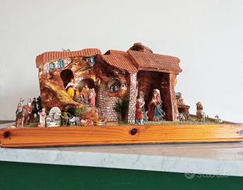 Presepe in radice di olivo