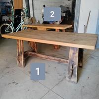 Tavoli  rustici in abete da restauro