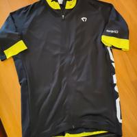 maglia ciclismo estiva BRIKO nera e fluo tg. L