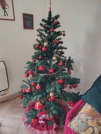 Albero di natale 1.80 e luci multicolor