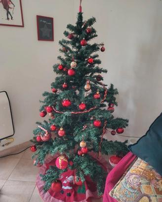 Albero di natale 1.80 e luci multicolor