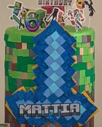 Torta finta minecraft