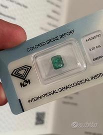 Smeraldo certificato Igi