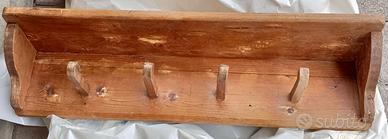 Appendiabiti attaccapanni rustico in legno