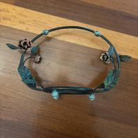 Cestino portavaso ferro battuto vintage