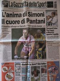 GAZZETTA DELLO SPORT DUELLO SIMONI / PANTANI