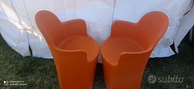 Coppia poltrone vintage in PVC design Sintesis