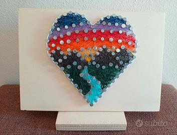 Tramonto Montagne String Art