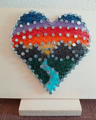 Tramonto Montagne String Art