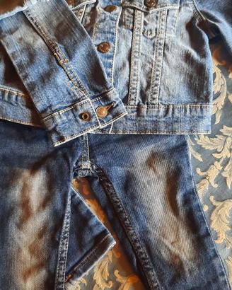 giubbini e jeans bambi da 9 a 12 mesi