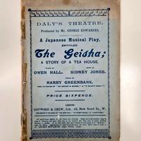 THE GEISHA - S. Jones. Libretto d'opera in inglese