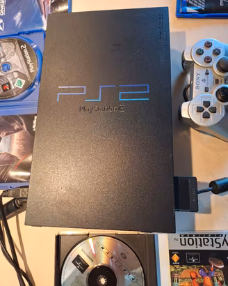 Play Station 2 Fat SCPH 39004 + 9 giochi + 