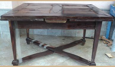 Tavolo a tiro in castagno tavolo a tiro allungabil