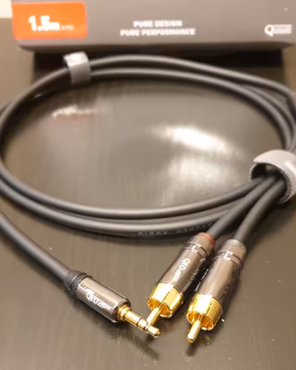 QED PERFORMANCE J2P GRAPHITE Mini Jack RCA Stereo