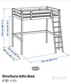 Letto a soppalco ikea