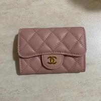 portafoglio/portacarte Chanel rosa
