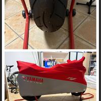 Coppia cavalletti universali + telo copri moto