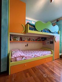 Siloma camera ragazzi letti a castello e armadio