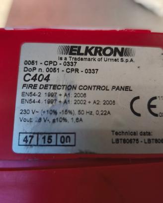 Elkron antincendio C404