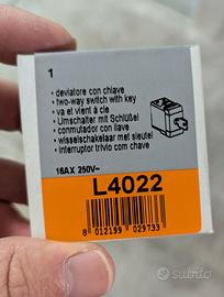 Deviatore a chiave 1P 16AX 250 Vac