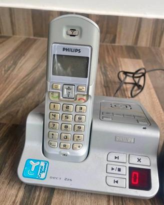 Philips DECT 225 cordless phone con segreteria tel
