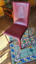 sedia in pelle