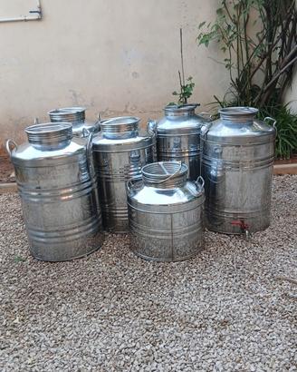 Tanica per Olio in Acciaio Inox 