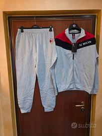 AC Milan set pigiama felpa e pantaloni nuovi 