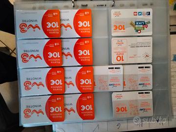 Schede telefoniche + cartellette 