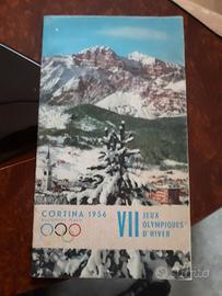 Depliant vintage Cortina D'ampezzo Olimpiadi 1956
