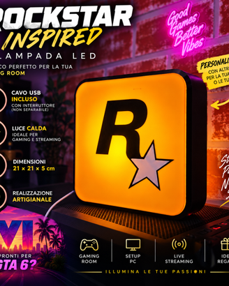 Lampada LED Rockstar Inspired USB 21cm