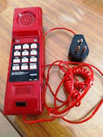 telefono da tavolo vintage rosso