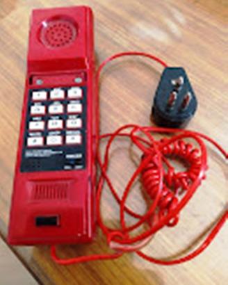 telefono da tavolo vintage rosso