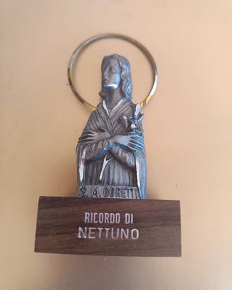 Scultura souvenir in metallo argentato S.M.Goretti