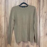 maglione a girocollo beige uomo