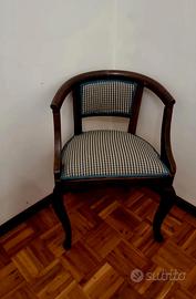 Sedie imbottite in legno (2 pezzi )