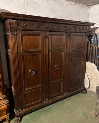 armadio libreria rinascimentale 