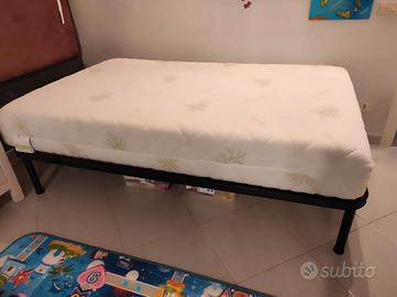 SET Materasso Memory Foam + Rete a Doghe Ortopedic