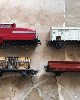 trenini vintage MARKLIN loco DHG 500 3078 + vagoni