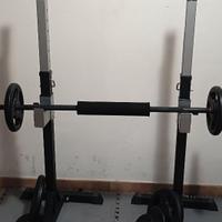 Set pesi con bilanciere e supporto regolabile – ot